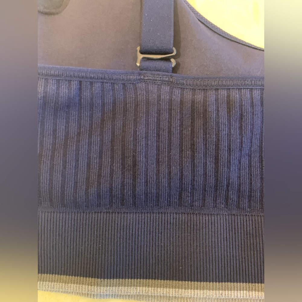 CALVIN KLEIN Deep Blue Ribbed Bralette - Picture 4 of 4